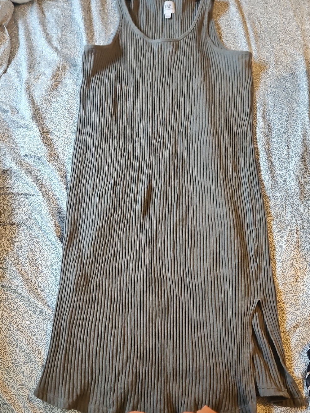 GAP Maternity Ribbed Midi Tank Dress